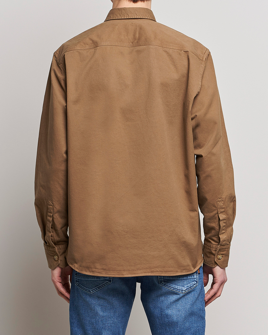 Herr | Skjortor | BOSS ORANGE | Lisel Pocket Overshirt Open Beige