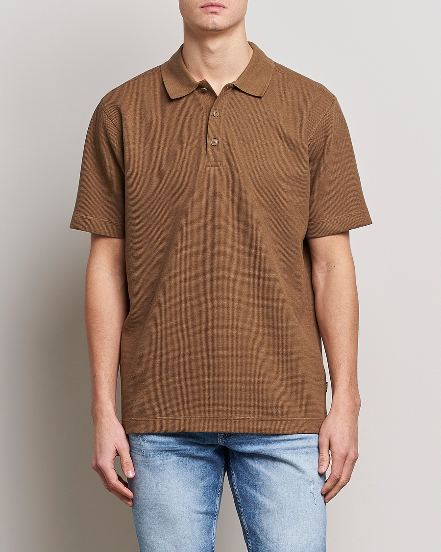 Herr | Pikéer | BOSS ORANGE | Petempesto Knitted Polo Open Beige