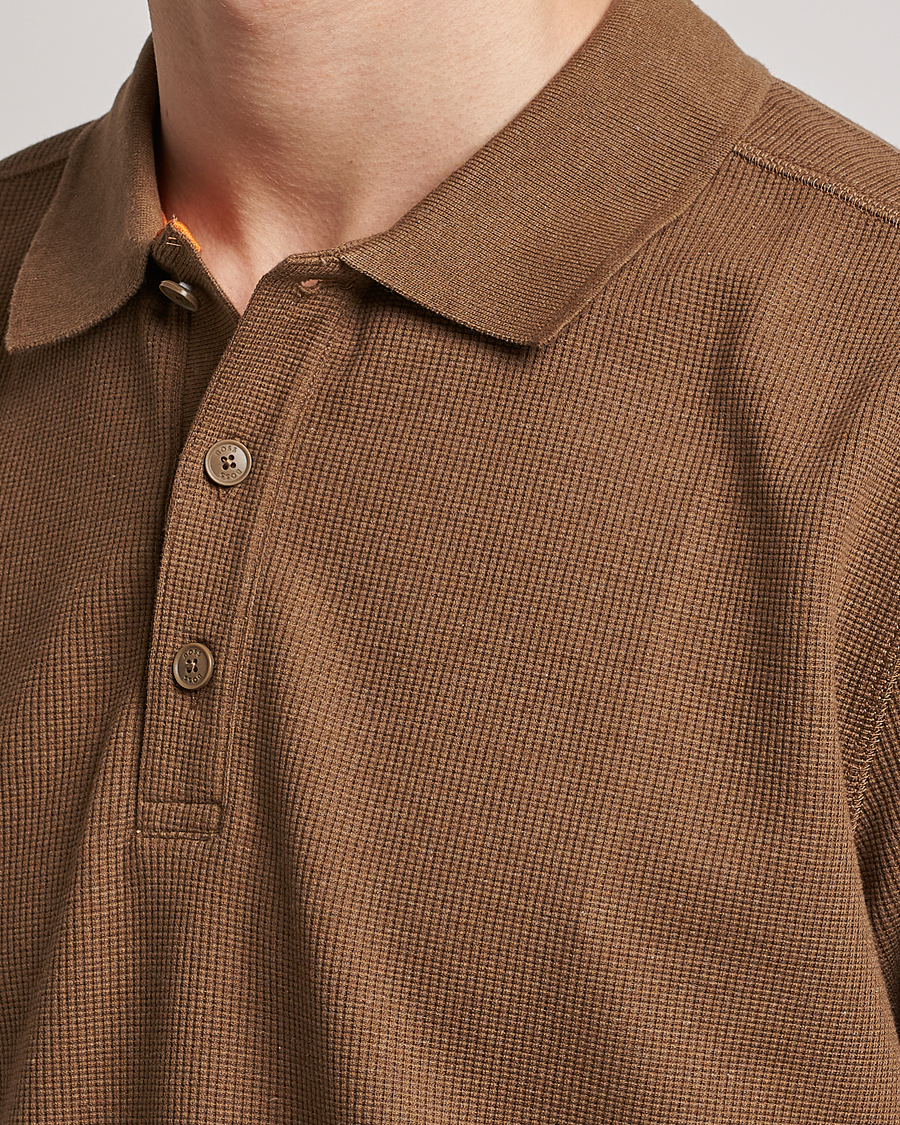 Herr | Pikéer | BOSS ORANGE | Petempesto Knitted Polo Open Beige