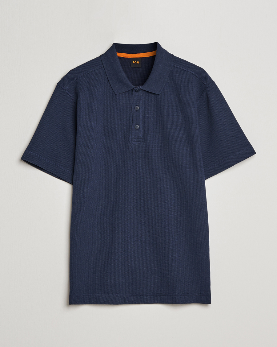 Herr | Pikéer | BOSS ORANGE | Petempesto Knitted Polo Dark Blue