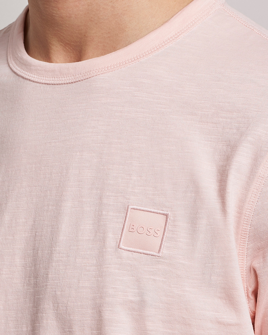 Herr | T-Shirts | BOSS ORANGE | Tegood Slub Crew Neck T-Shirt Open Pink