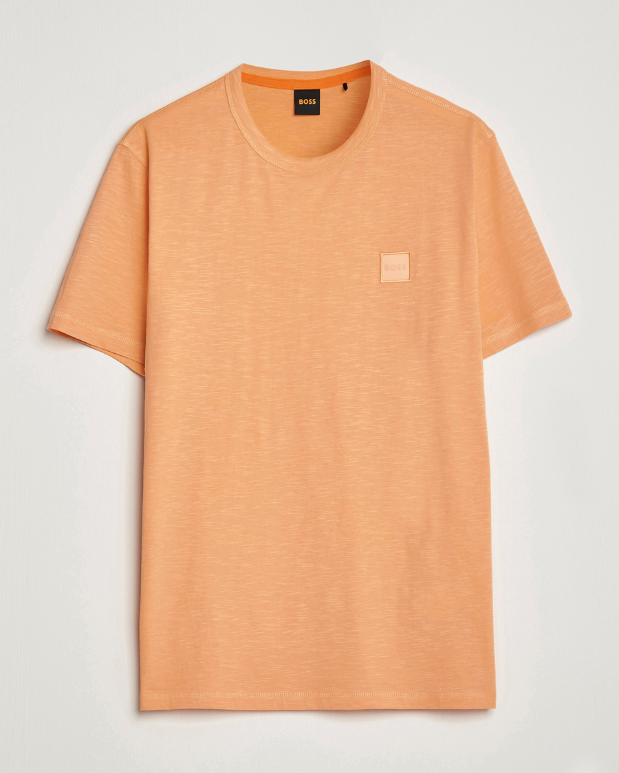 Herr | T-Shirts | BOSS ORANGE | Tegood Slub Crew Neck T-Shirt Pastel Orange