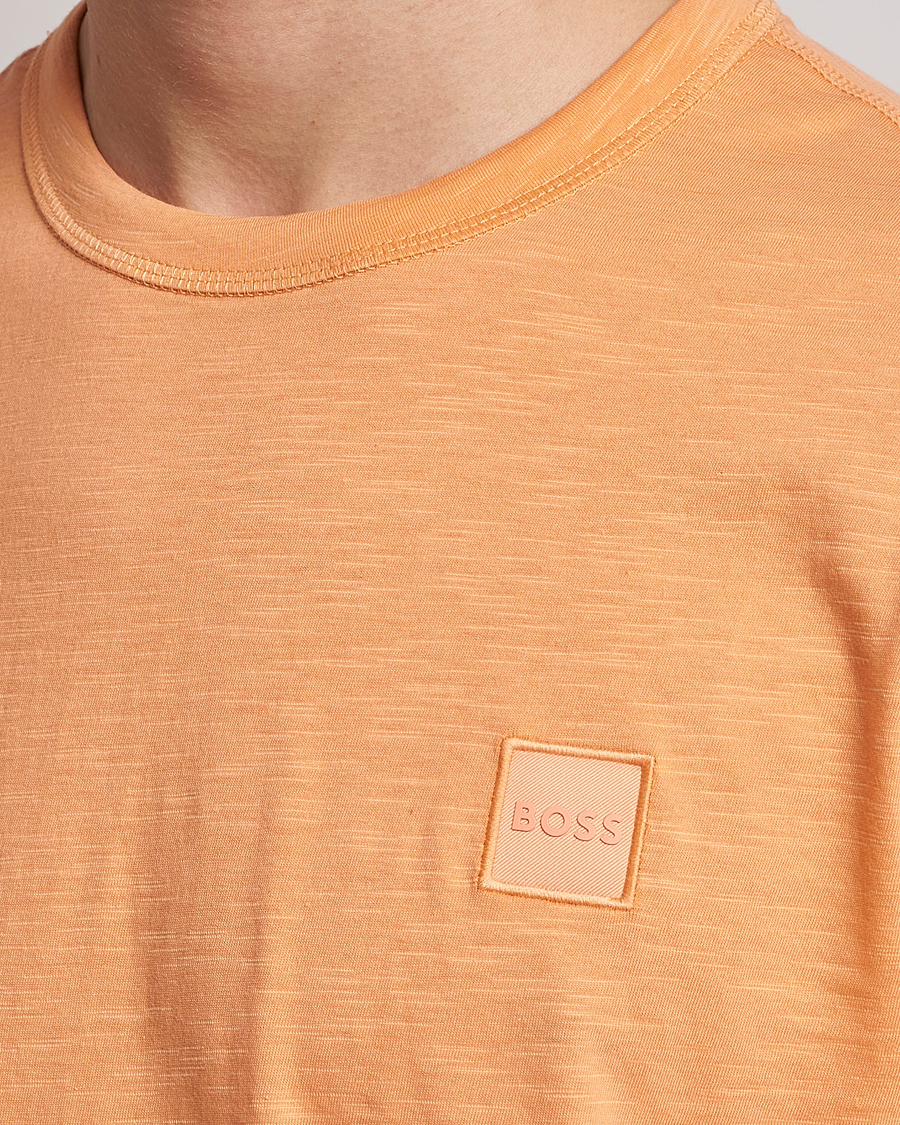 Herr | T-Shirts | BOSS ORANGE | Tegood Slub Crew Neck T-Shirt Pastel Orange