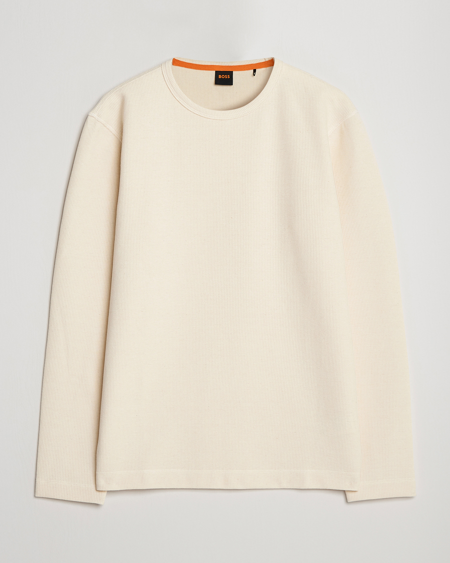 Herr | Pullover rundhals | BOSS ORANGE | Tempesto Sweater Light Beige