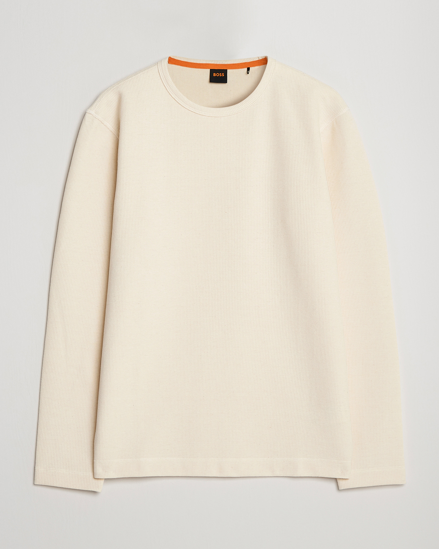 Herr | Tröjor | BOSS ORANGE | Tempesto Sweater Light Beige