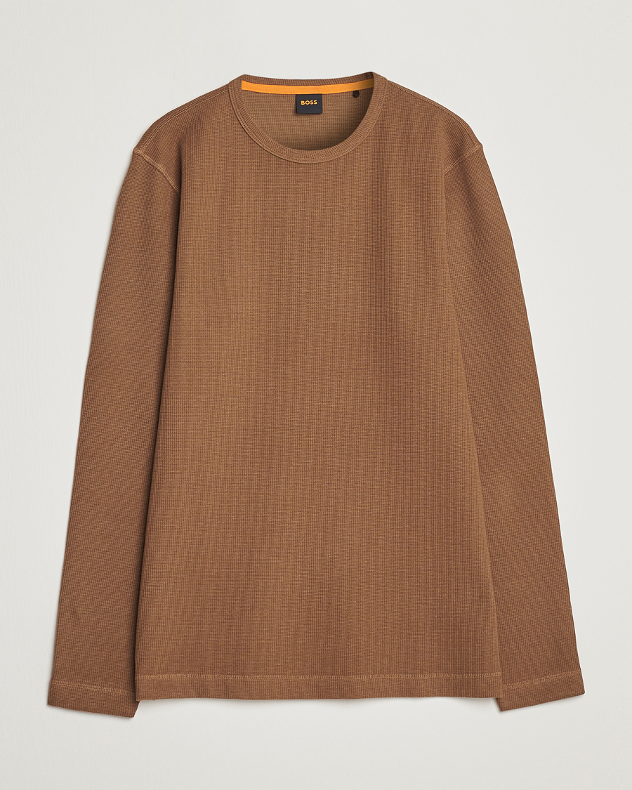 Herr | Tröjor | BOSS ORANGE | Tempesto Sweater Open Beige