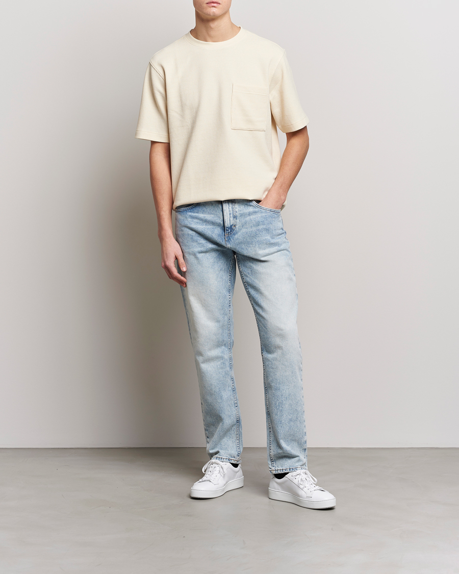 Herr | T-Shirts | BOSS ORANGE | Tempesto Knitted Crew Neck T-Shirt Light Beige