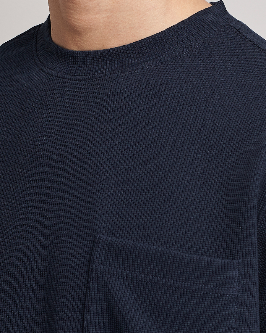 Herr | T-Shirts | BOSS ORANGE | Tempesto Knitted Crew Neck T-Shirt Dark Blue