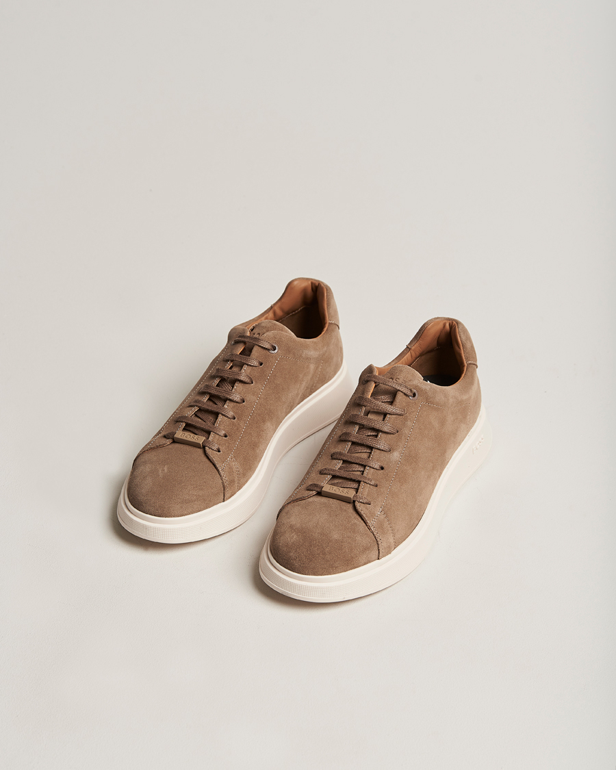 Herr | Bulton Suede Sneaker Medium Beige | BOSS BLACK | Bulton Suede Sneaker Medium Beige