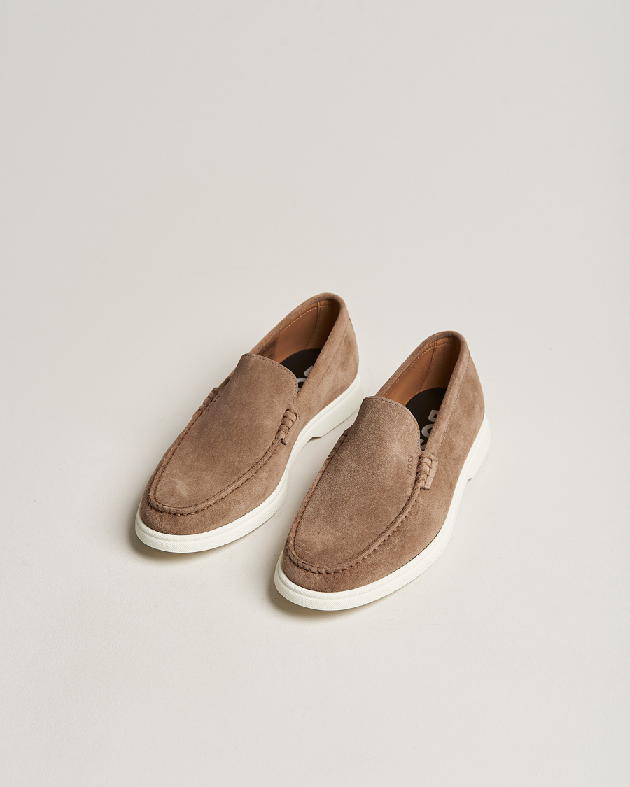 Herr | Loafers | BOSS BLACK | Sienne Suede Loafer Medium Beige