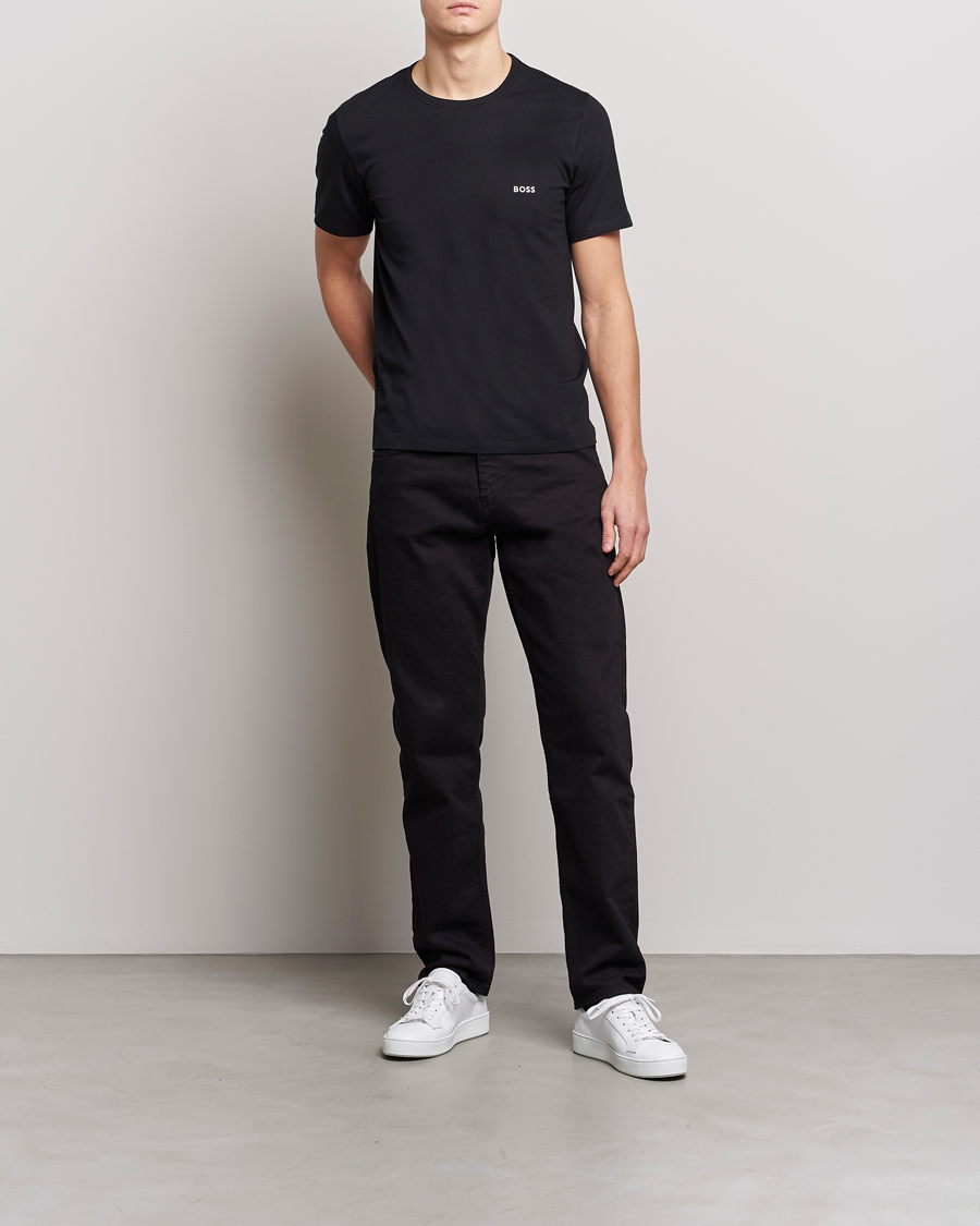 Herr | T-Shirts | BOSS BLACK | 3-Pack Crew Neck T-Shirt Blue/Navy/Dark Blue