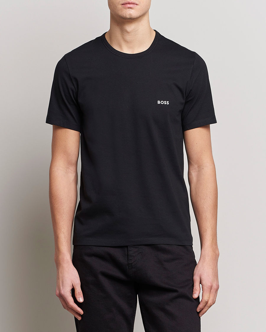 Herr |  | BOSS BLACK | 3-Pack Crew Neck T-Shirt Blue/Navy/Dark Blue