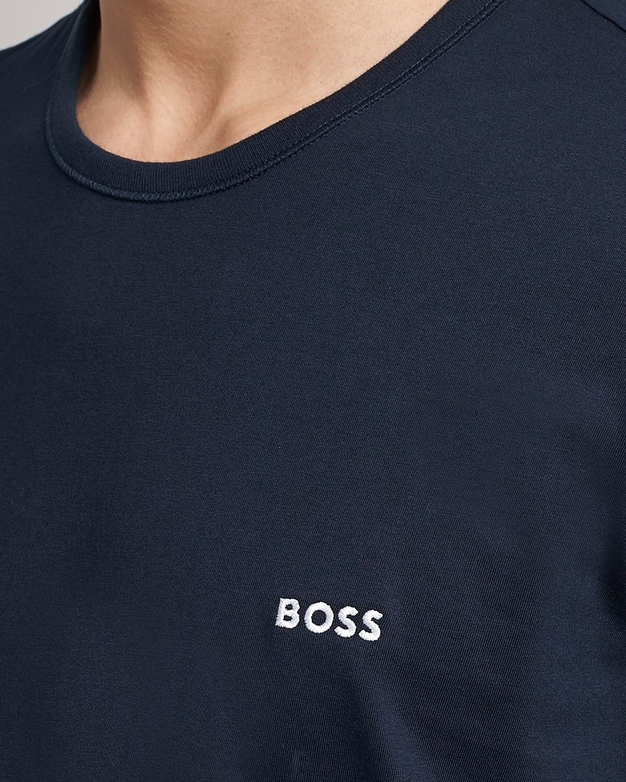 Herr | T-Shirts | BOSS BLACK | 3-Pack Crew Neck T-Shirt Navy/Green/White