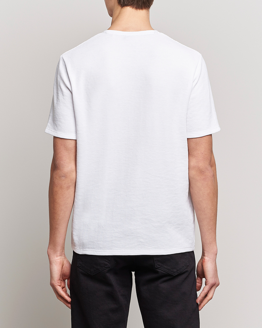 Herr | T-Shirts | BOSS BLACK | Waffle Logo Crew Neck T-Shirt Open White