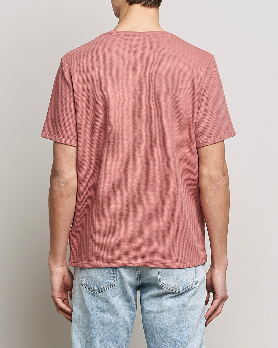 Herr | T-Shirts | BOSS BLACK | Waffle Logo Crew Neck T-Shirt Open Pink