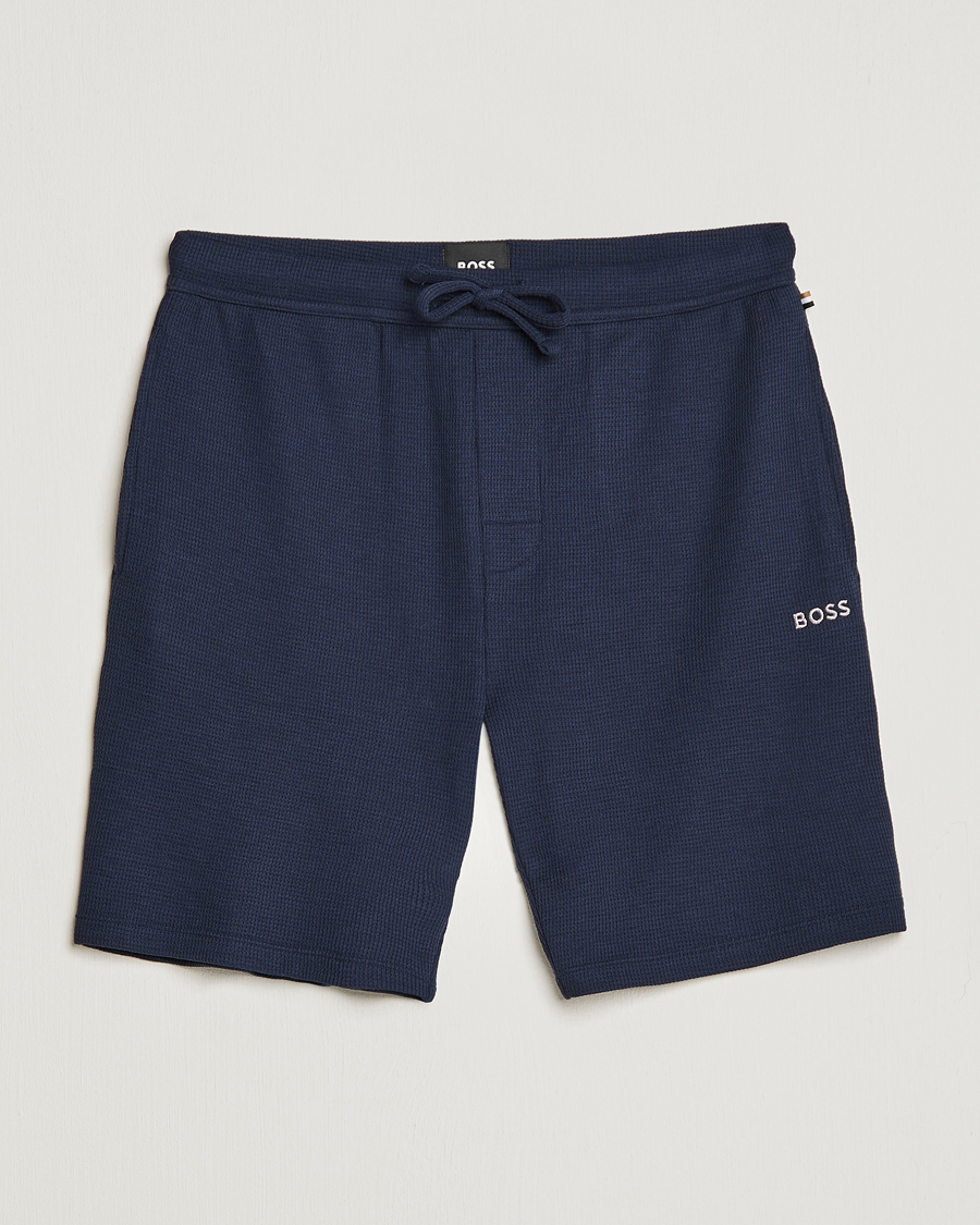Herr | Shorts | BOSS BLACK | Waffle Logo Shorts Dark Blue