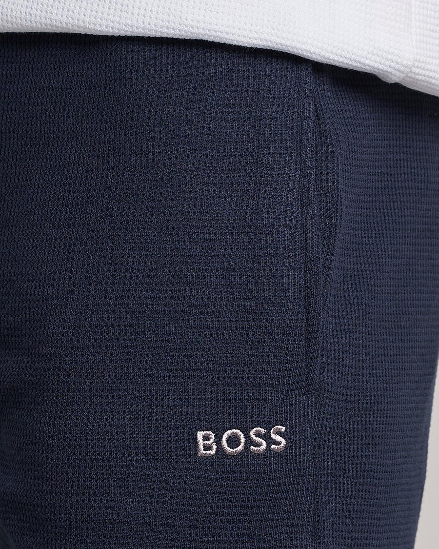 Herr | Shorts | BOSS BLACK | Waffle Logo Shorts Dark Blue