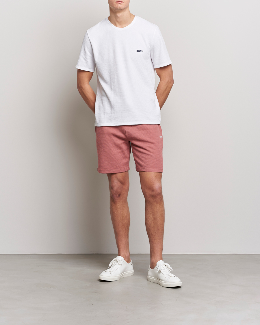Herr | Shorts | BOSS BLACK | Waffle Logo Shorts Open Pink