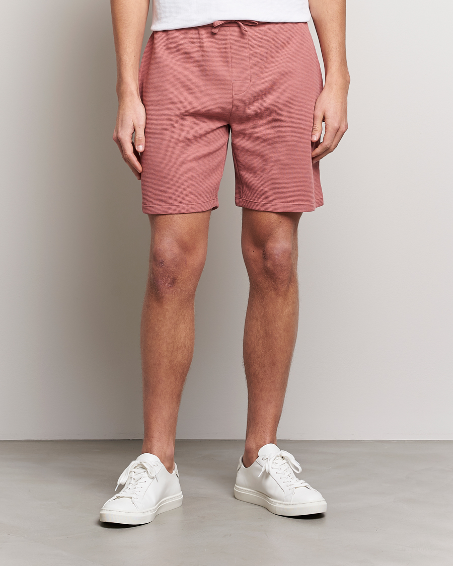 Herr | Mjukisshorts | BOSS BLACK | Waffle Logo Shorts Open Pink