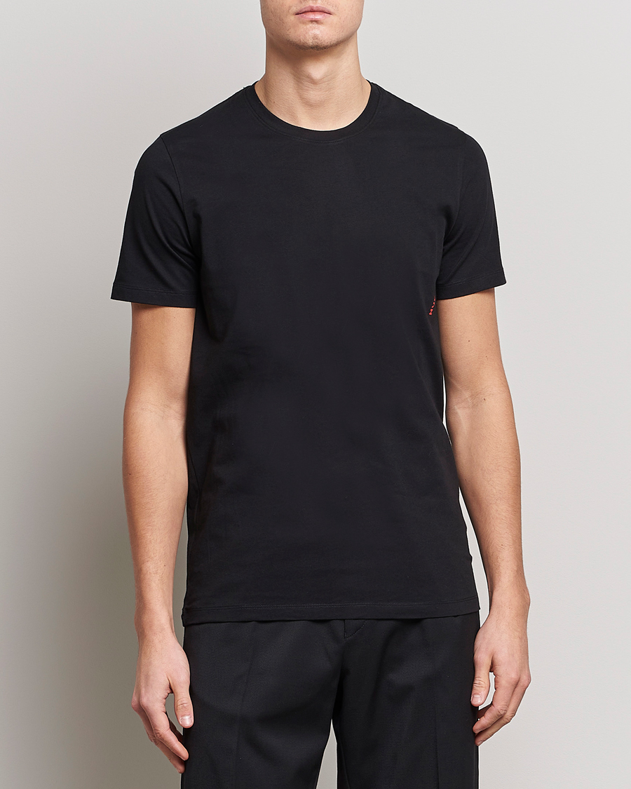 Herr | HUGO | HUGO | 2-Pack Logo Crew Neck T-Shirt Black