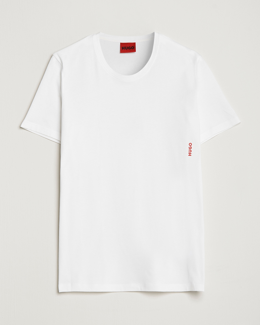Herr | T-Shirts | HUGO | 2-Pack Logo Crew Neck T-Shirt White