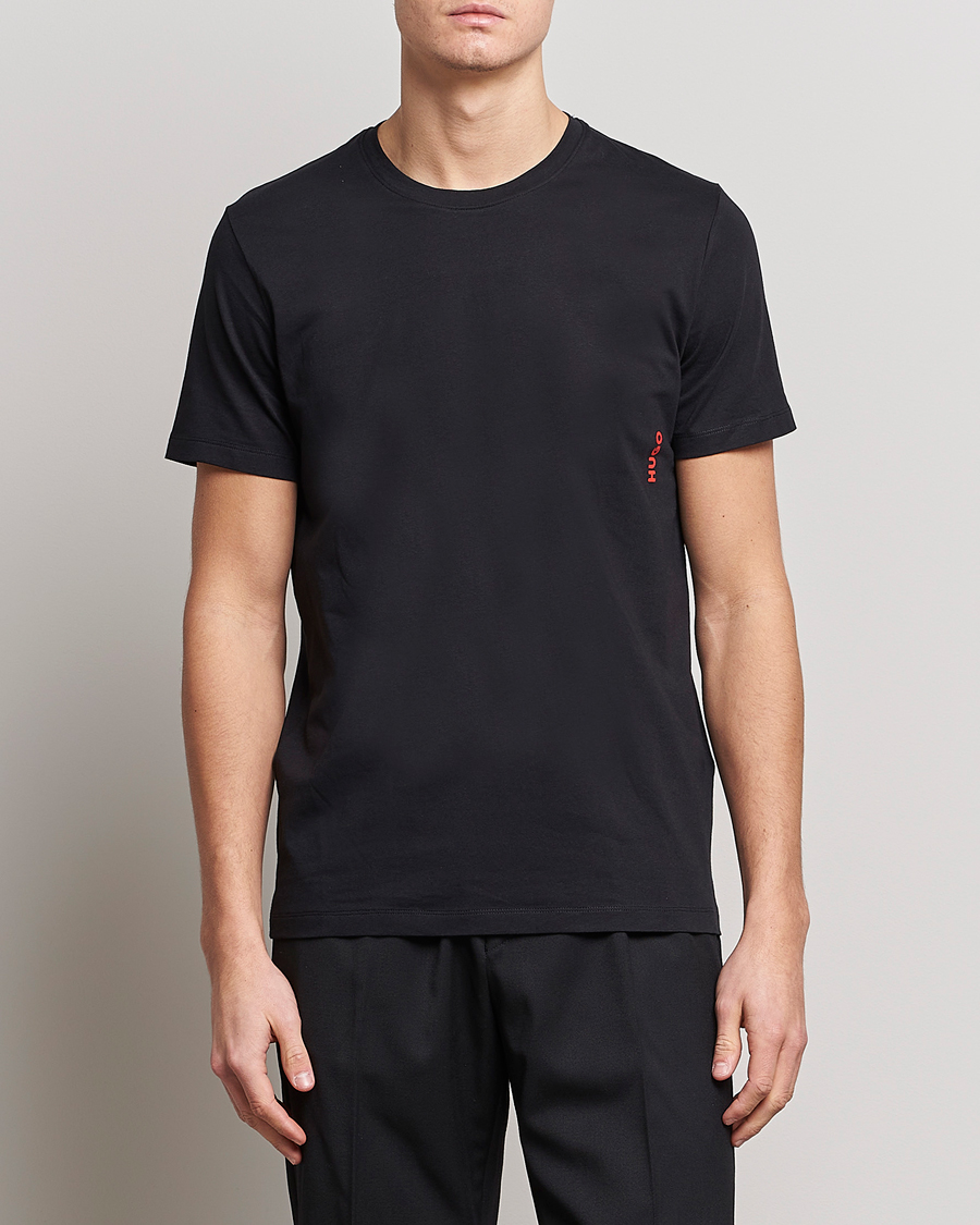 Herr | T-Shirts | HUGO | 2-Pack Logo Crew Neck T-Shirt White/Black