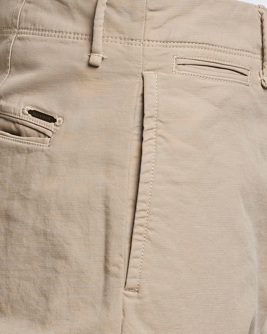 Herr | Byxor | Incotex | Regular Fit Cotton Stretch Slacks Beige