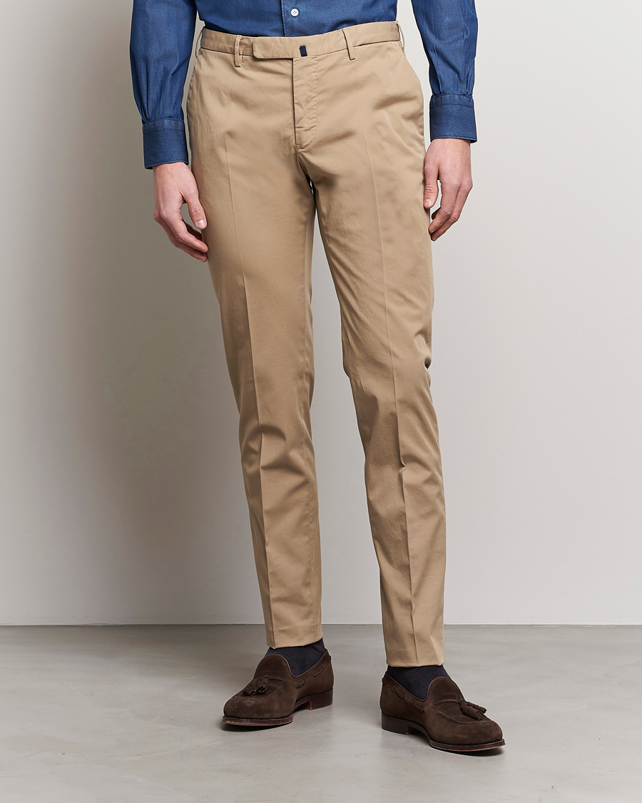 Herr | Byxor | Incotex | Slim Fit Comfort Chinos Beige