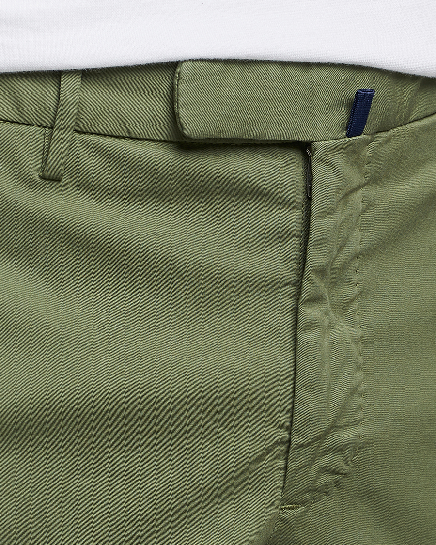 Herr | Byxor | Incotex | Slim Fit Comfort Chinos Olive