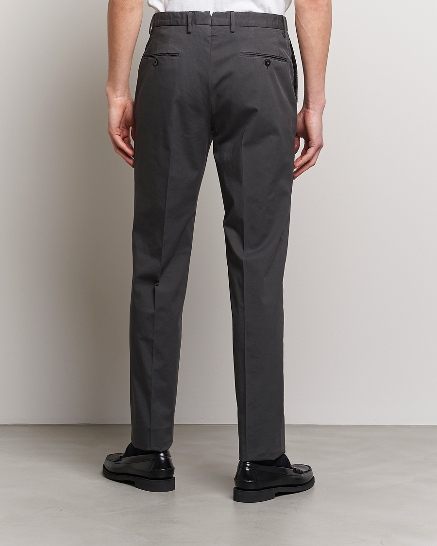 Herr | Byxor | Incotex | Regular Fit Comfort Chinos Charcoal