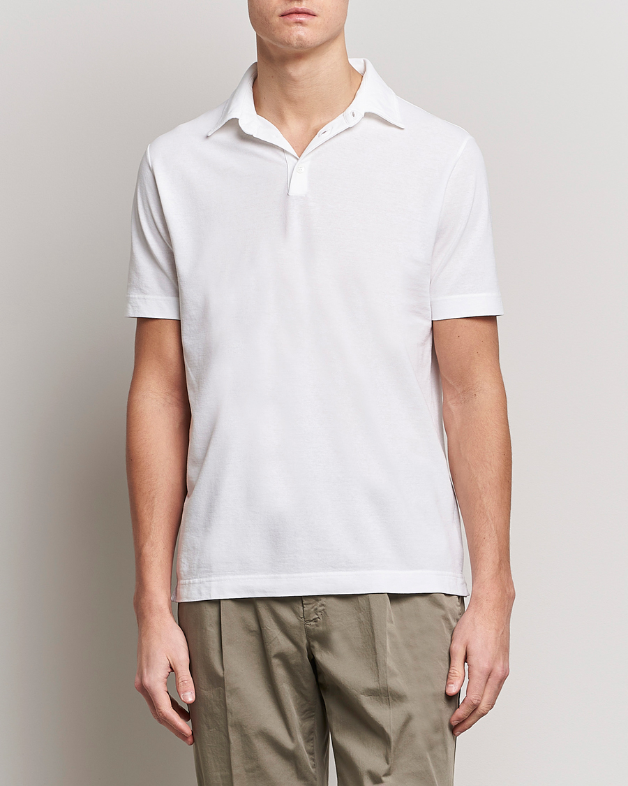 Herr | Kläder | Zanone | Ice Cotton Polo White