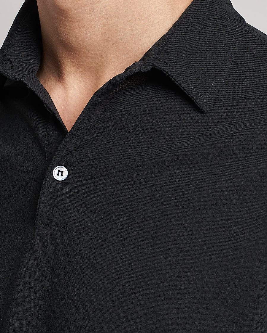Herr | Pikéer | Zanone | Ice Cotton Polo Black