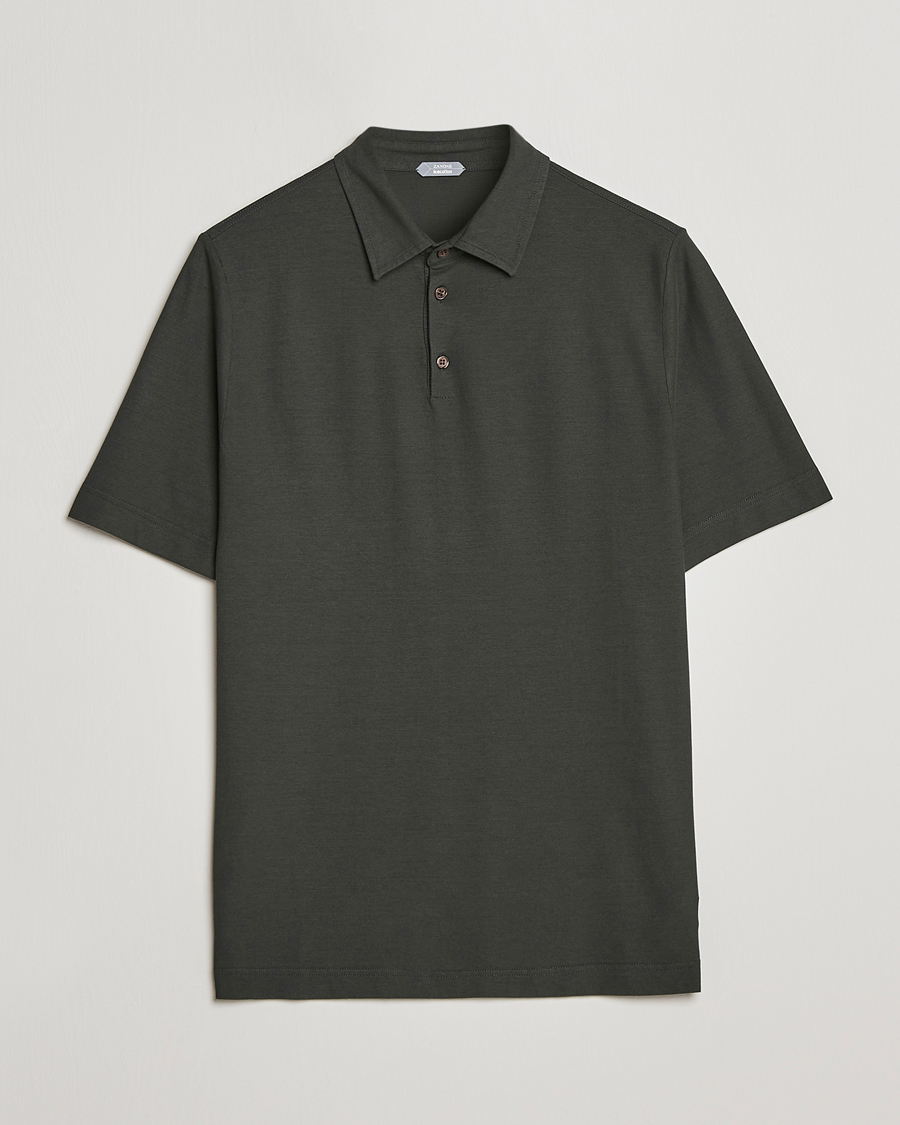 Herr | Pikéer | Zanone | Ice Cotton Polo Military
