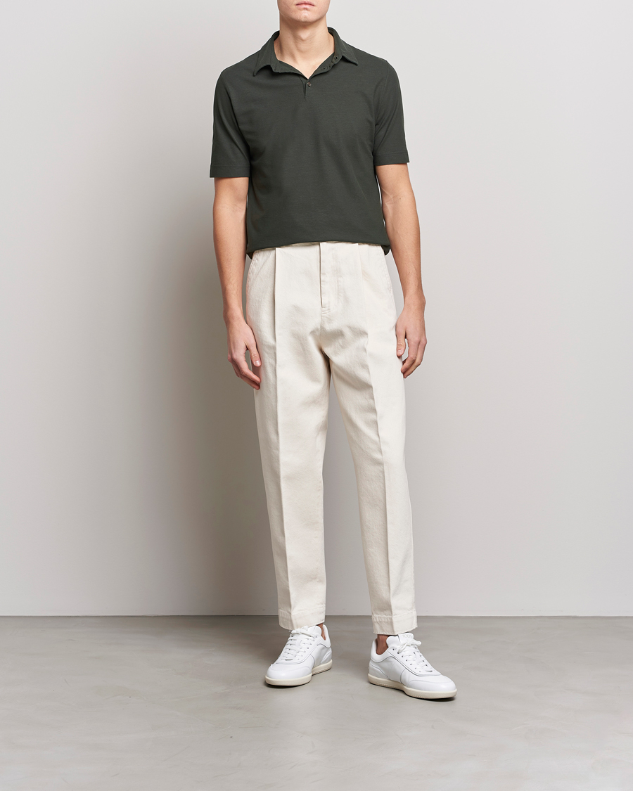 Herr | Pikéer | Zanone | Ice Cotton Polo Military