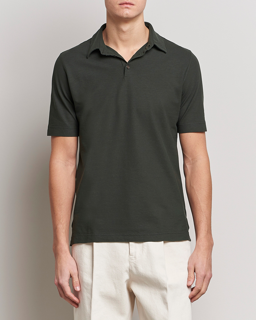 Herr | Zanone | Zanone | Ice Cotton Polo Military