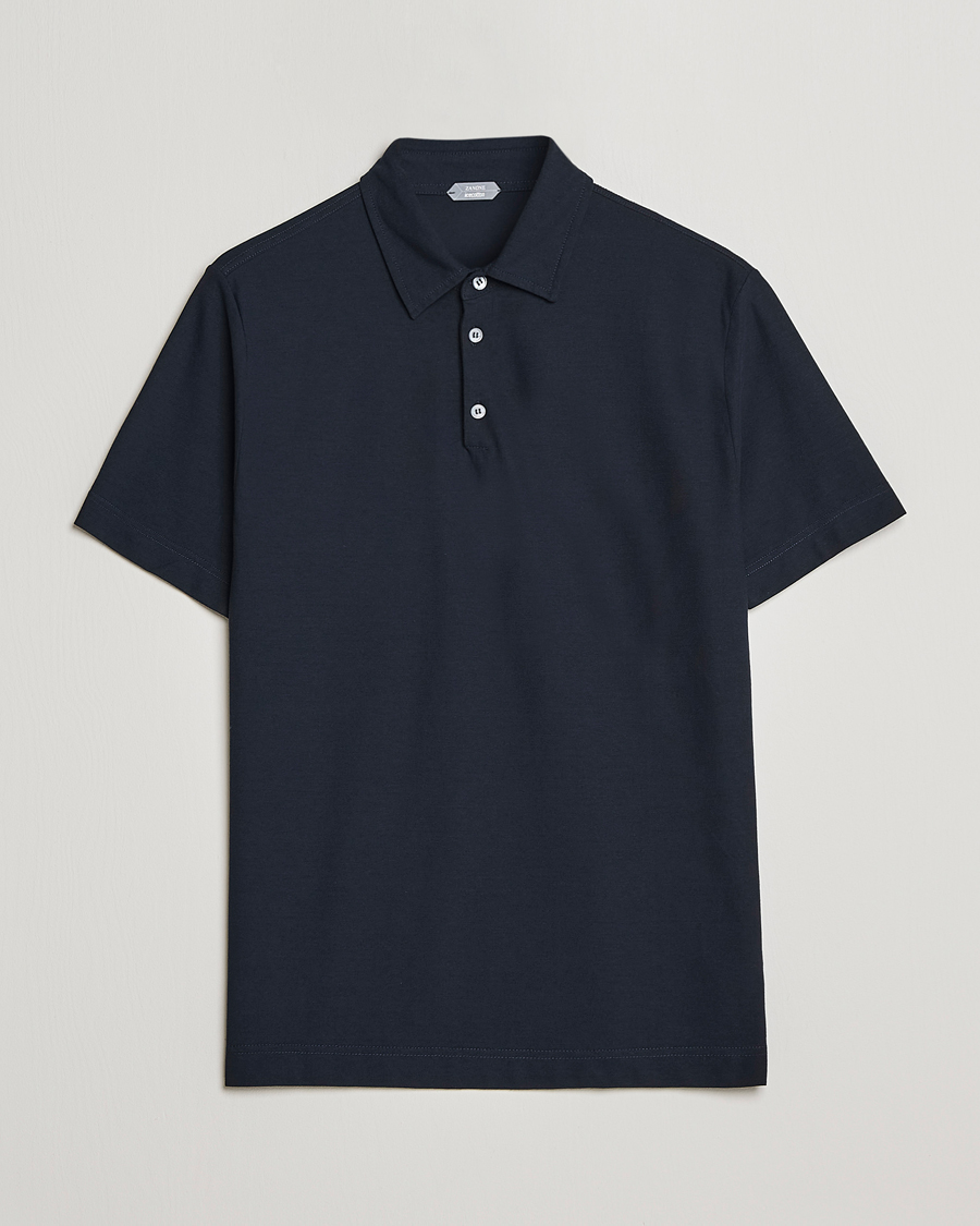 Herr | Pikéer | Zanone | Ice Cotton Polo Navy