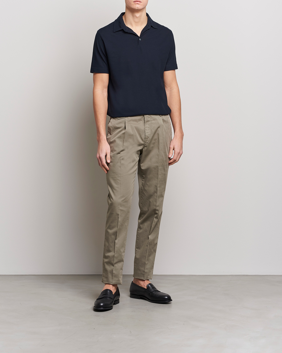 Herr | Pikéer | Zanone | Ice Cotton Polo Navy