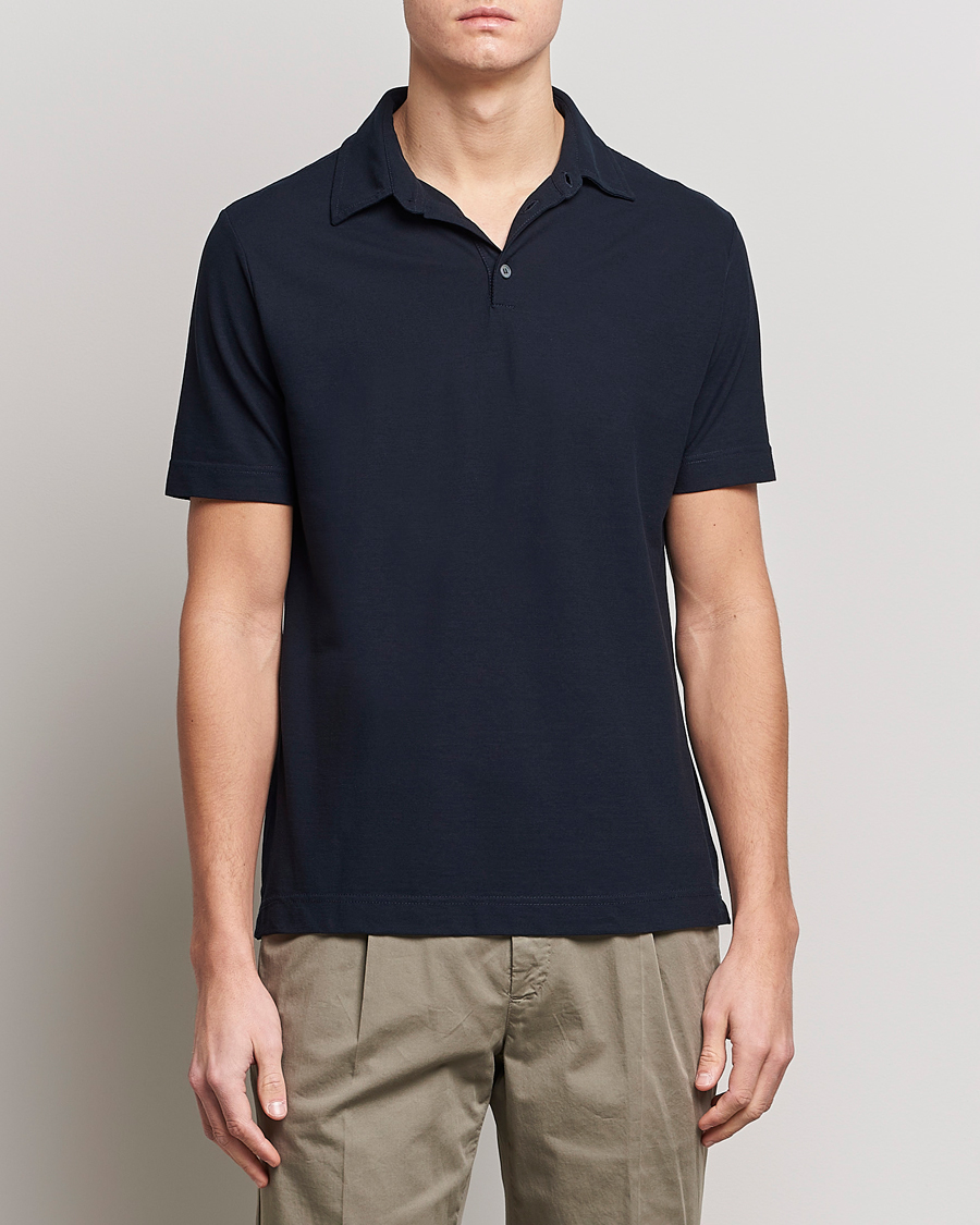 Herr | Pikéer | Zanone | Ice Cotton Polo Navy