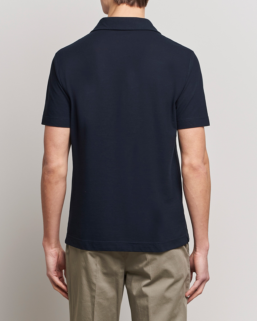 Herr | Pikéer | Zanone | Ice Cotton Polo Navy