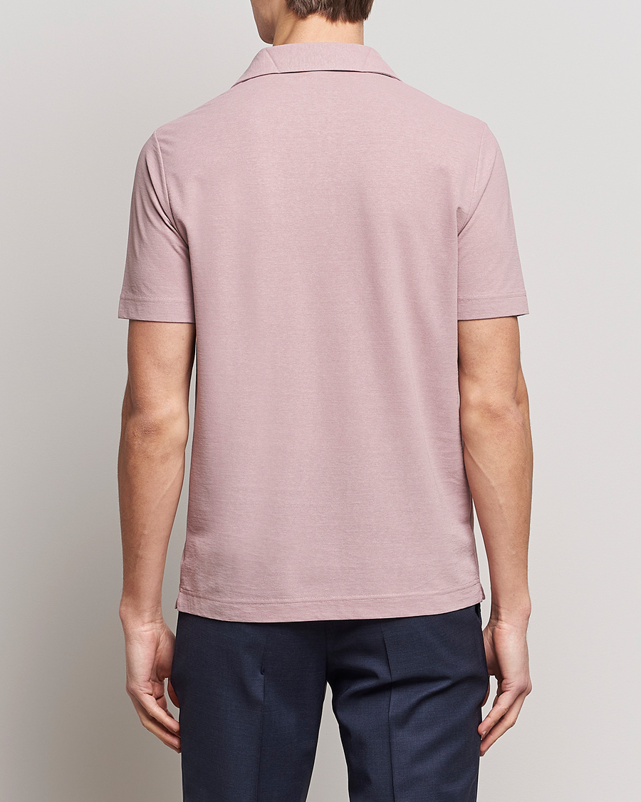 Herr | Pikéer | Zanone | Ice Cotton Polo Washed Pink