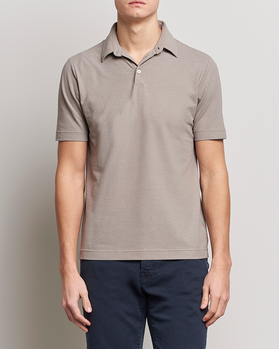 Herr | Pikéer | Zanone | Ice Cotton Polo Beige