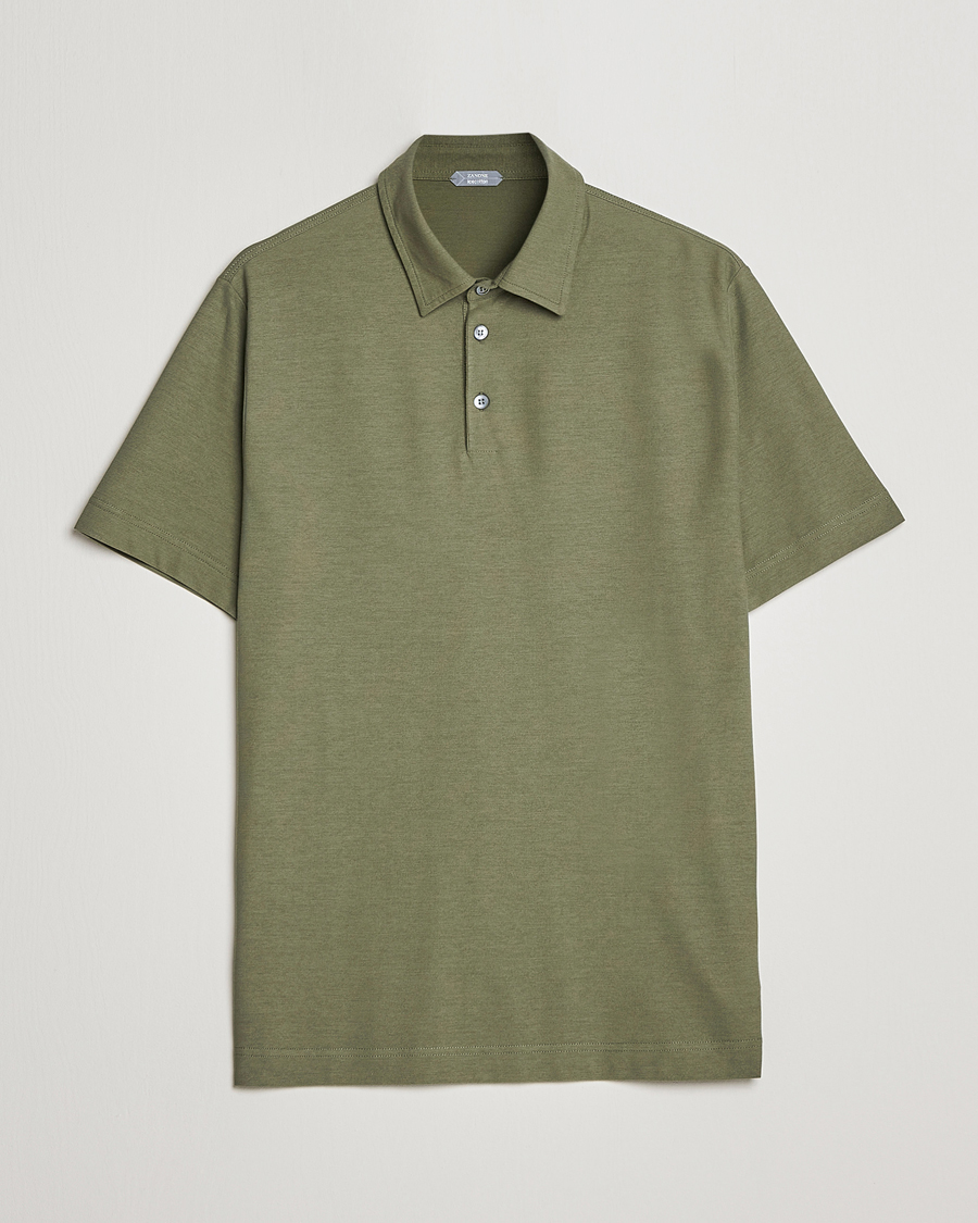 Herr | Pikéer | Zanone | Ice Cotton Polo Olive