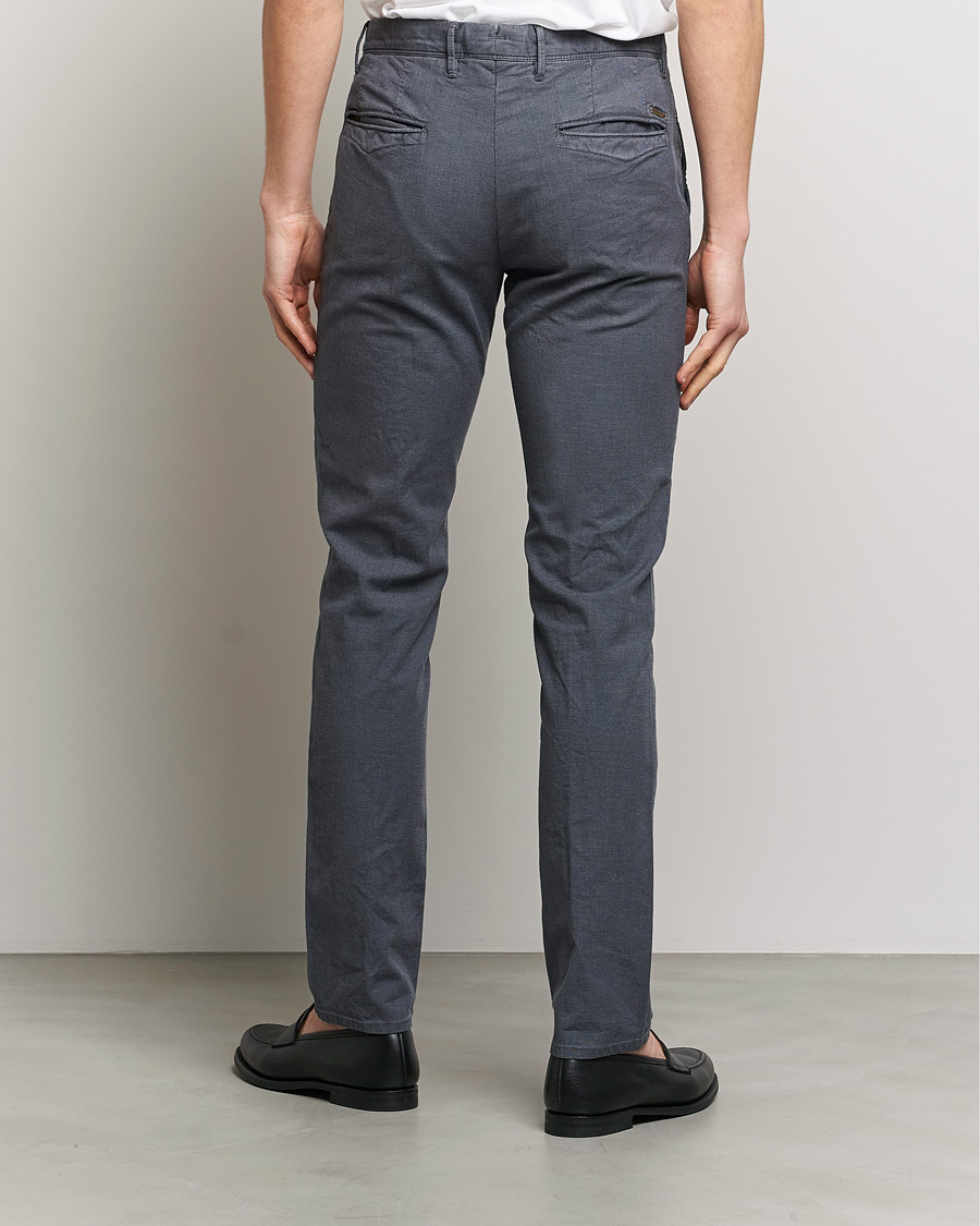 Herr | Byxor | Incotex | Slim Fit Overdyed Pattern Slacks Grey