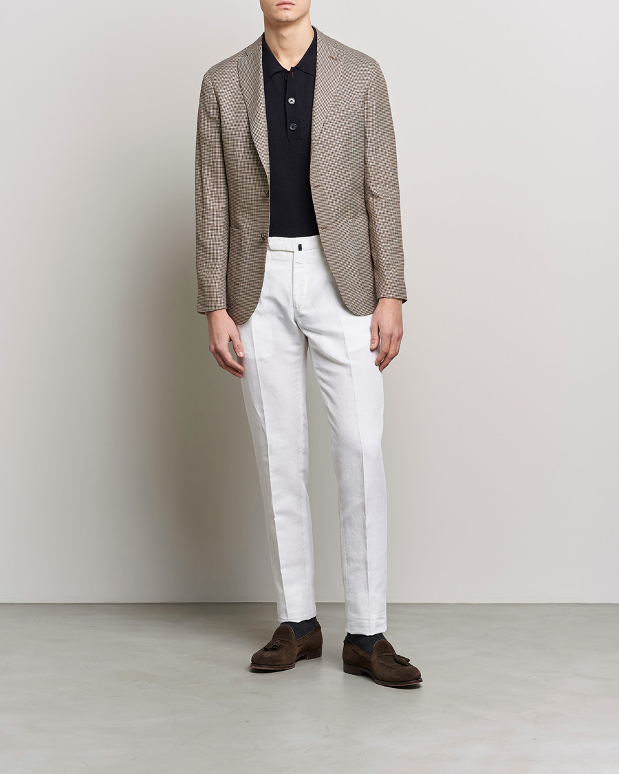 Herr | Byxor | Incotex | Slim Fit Chinolino Trousers White