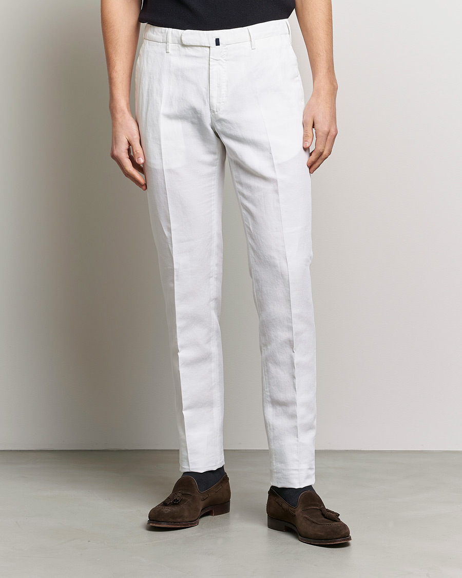 Herr | Byxor | Incotex | Slim Fit Chinolino Trousers White