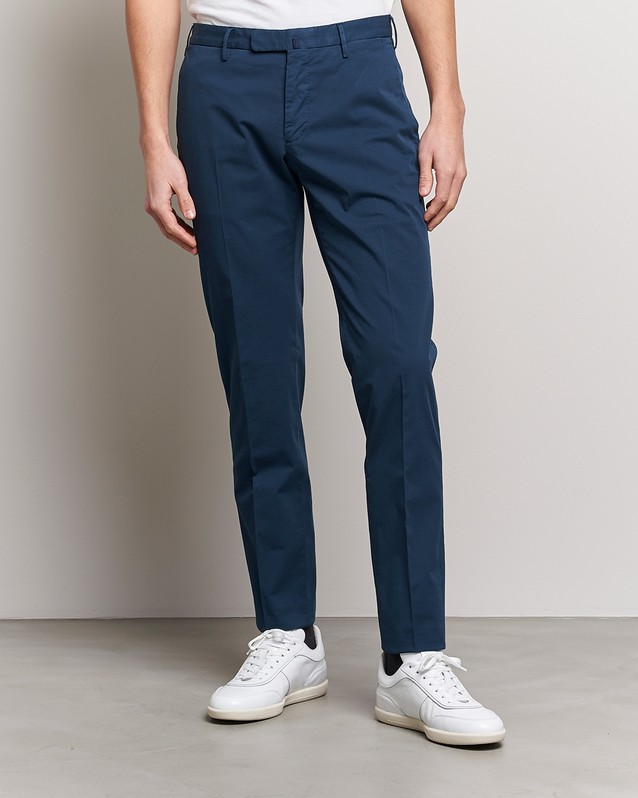 Herr | Byxor | Incotex | Slim Fit Chinolino Trousers Navy