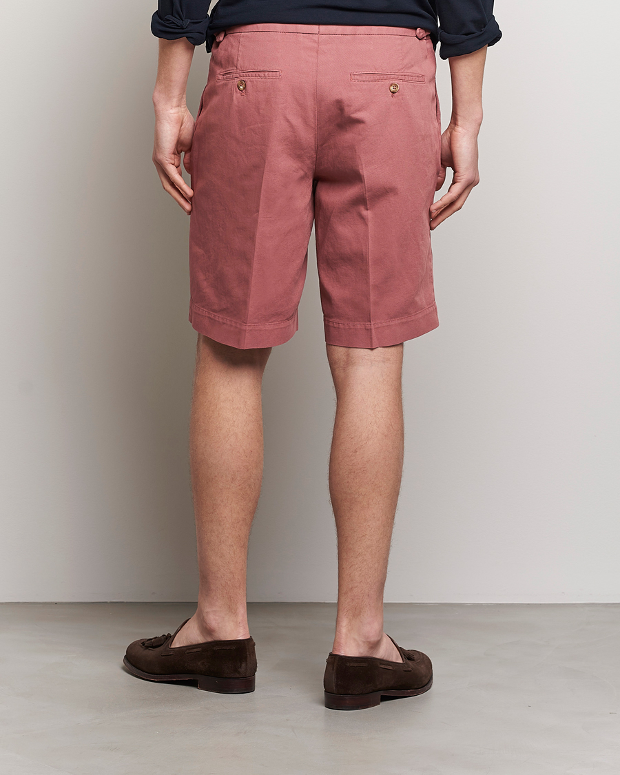 Herr | Shorts | Incotex | Pleated Chinolino Shorts Brick