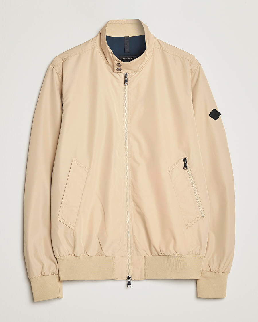 Herr | Jackor | J.Lindeberg | Derek Poly Harrington Jacket Safari Beige