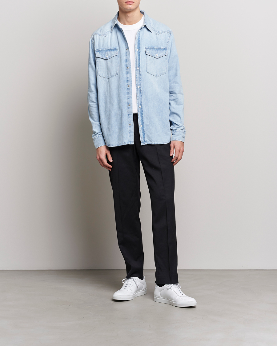 Herr | Skjortor | J.Lindeberg | Carson Denim Shirt Light Blue