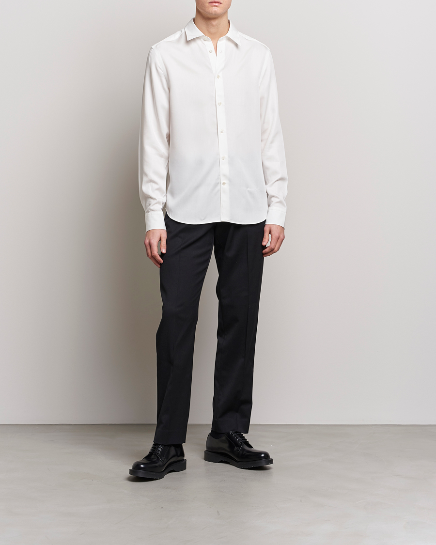 Herr | Skjortor | J.Lindeberg | Slim Fit Comfort Tencel Shirt Cloud White